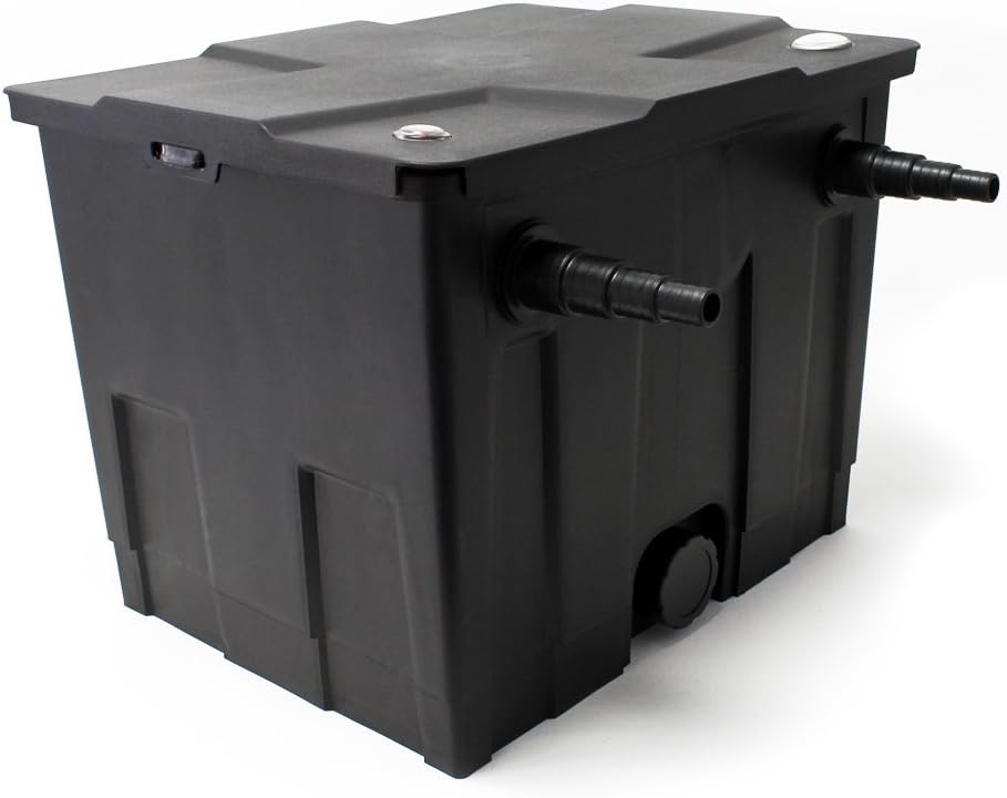 Teichfilter Komplettset bis 12000L mit Pumpe und Klärer, CBF-350 + NEO10000 + CUV-236 + HJ-943