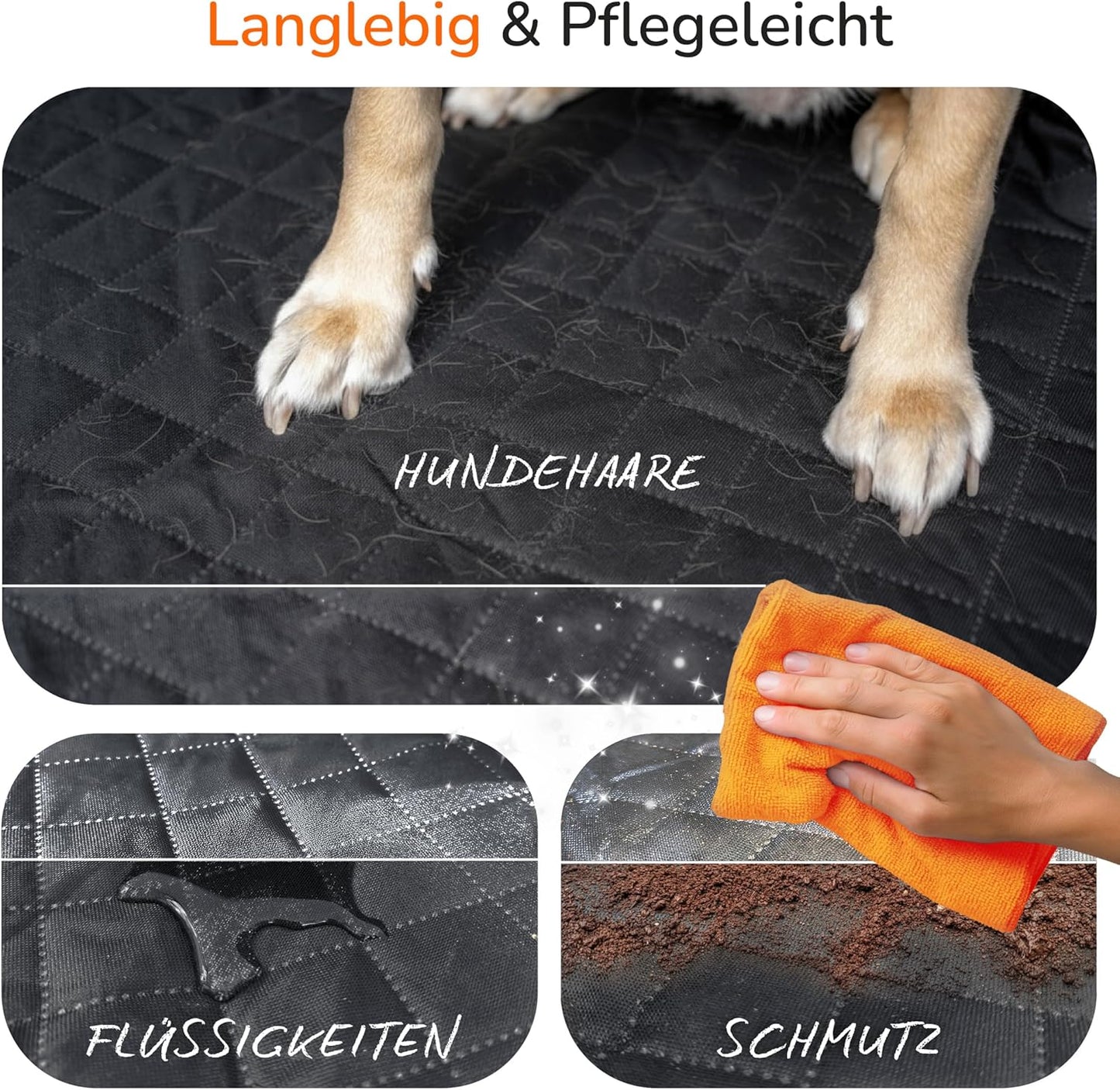 Wasserdichte Autoschondecke, Rückbank Schutzdecke