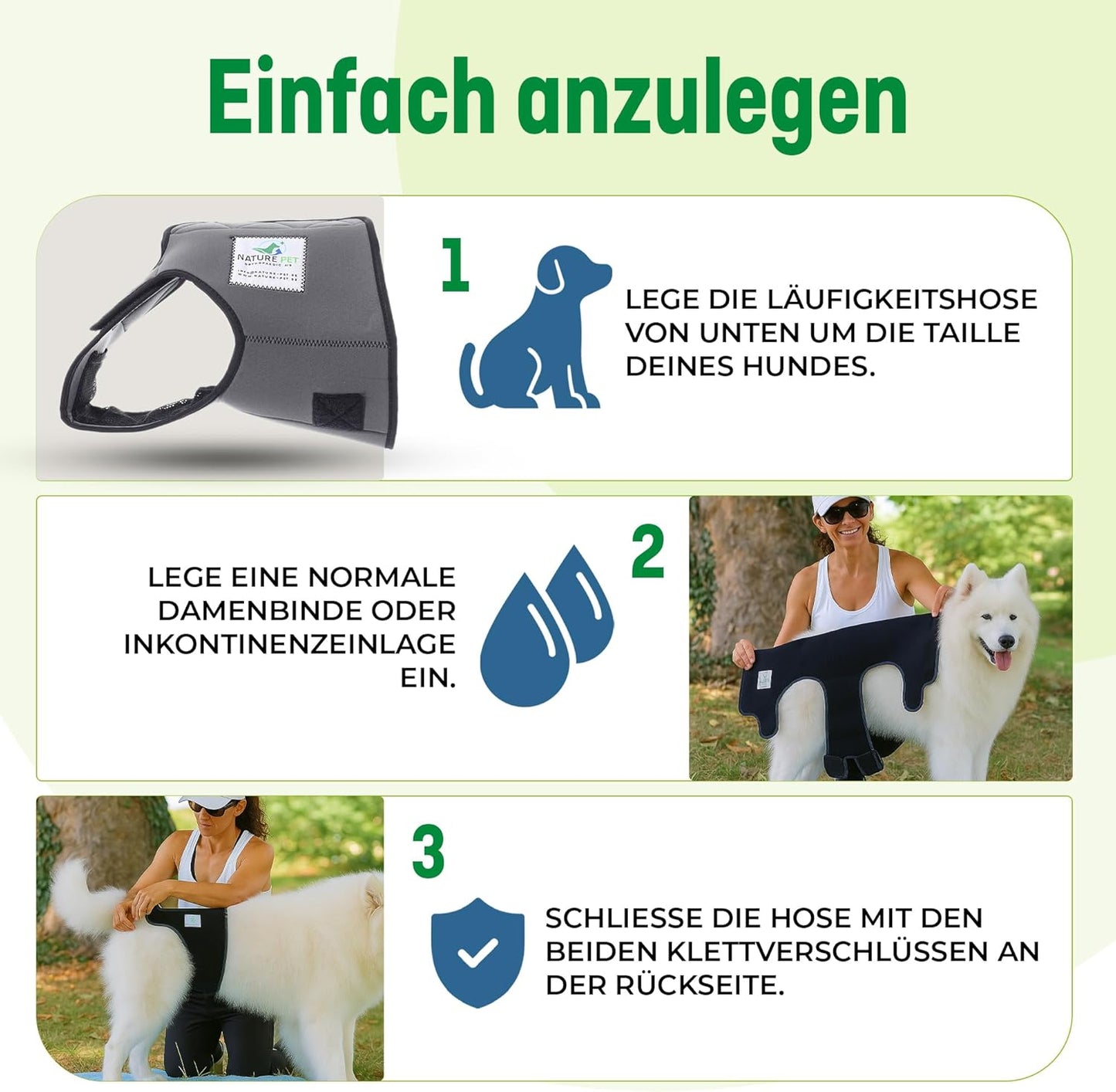 Läufigkeitshose für Hündinnen, Rot / S-L