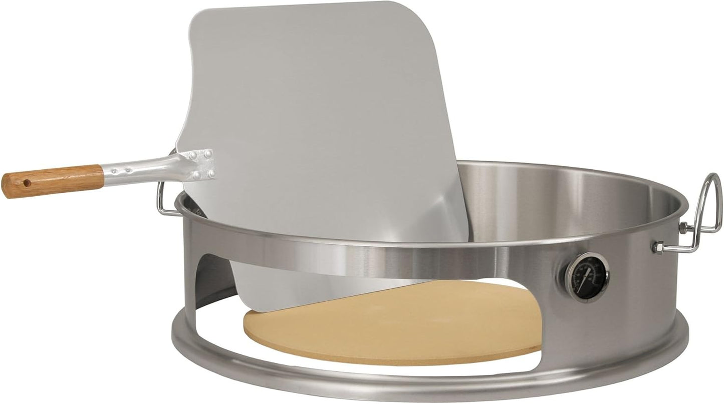 Edelstahl Pizzaeinsatz für Kugelgrills 57 cm