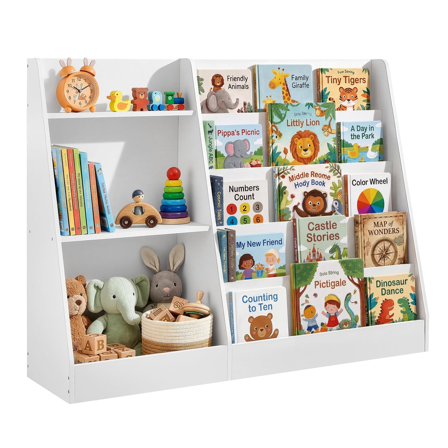 Custos Kollektion Bücher- und Spielzeugregal mit 5 Ebenen, 103,6B x 80H cm