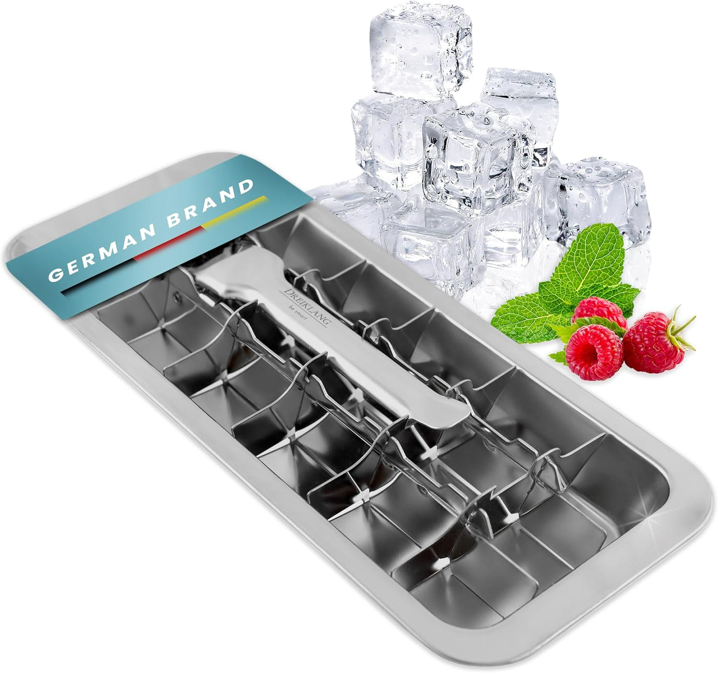 Edelstahl Eiswürfelform mit Hebeleinsatz, Hebel