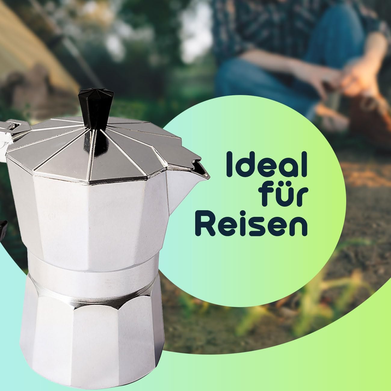 Klassischer Espressokocher, 150 ml für 3 Tassen
