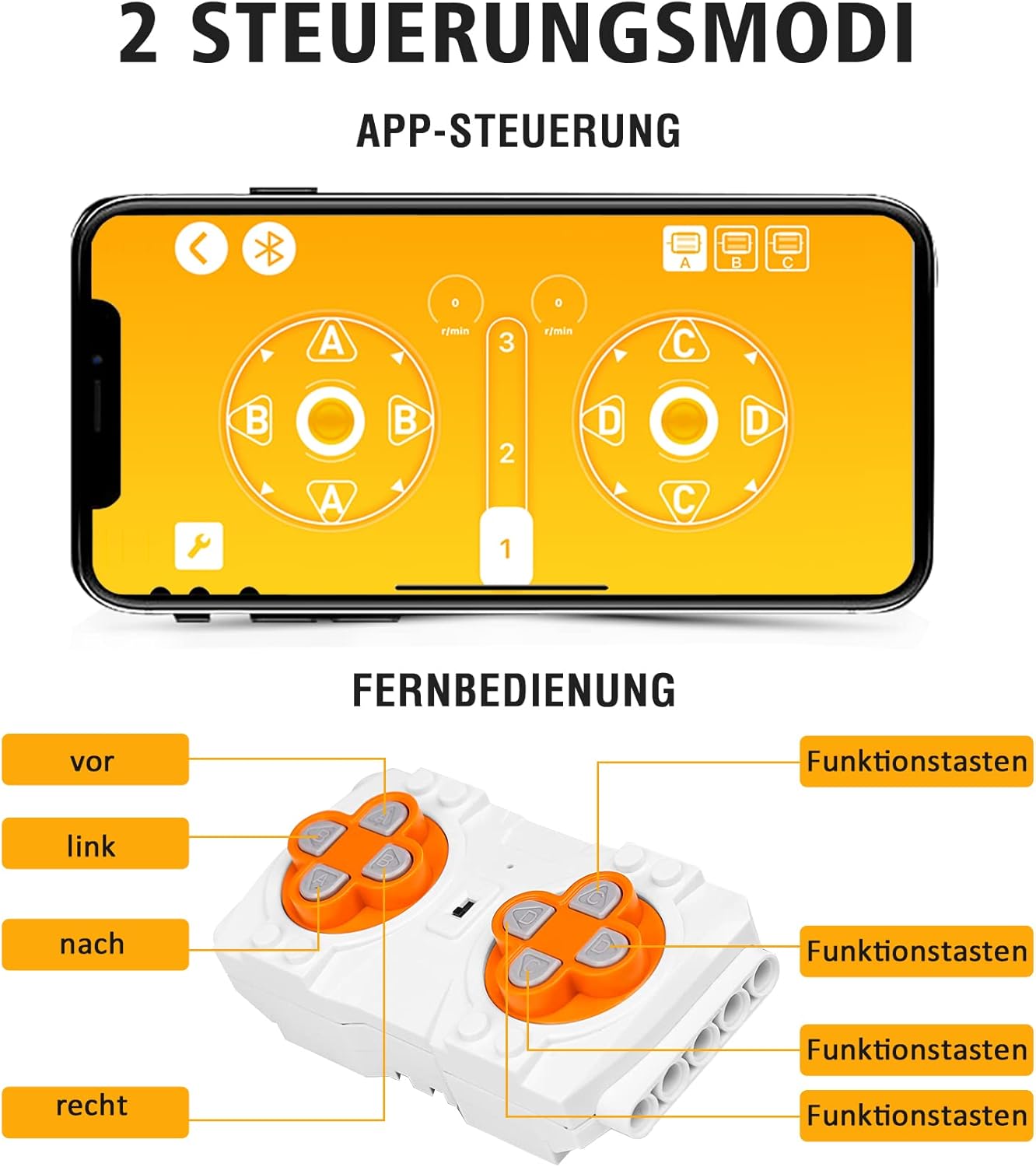 18018 Technik Geländefahrzeug mit Fern- und App-Steuerung, Geländefahrzeug