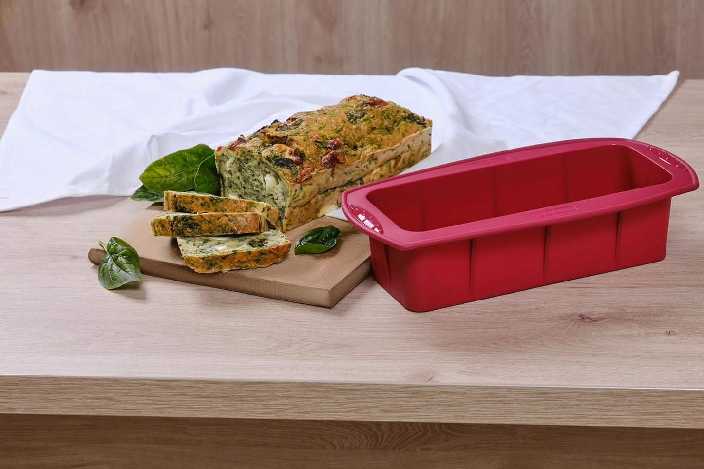 FlexBake Brotbackform, L I 26 X 10 X 7 Cm - Rot