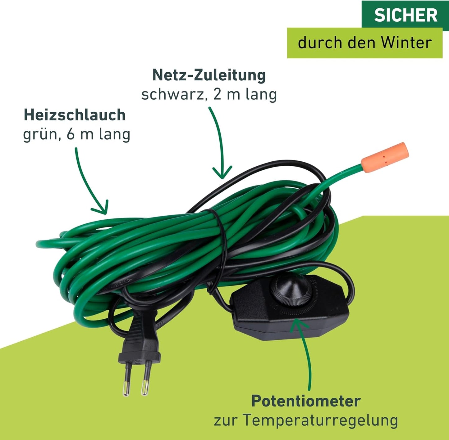 Heizschlauch für Kübelpflanzen