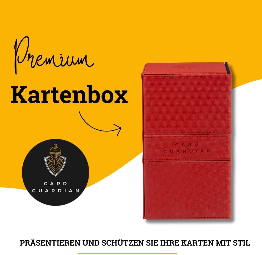 Premium Deck Sammelkarten Box für 200 Karten, Rot