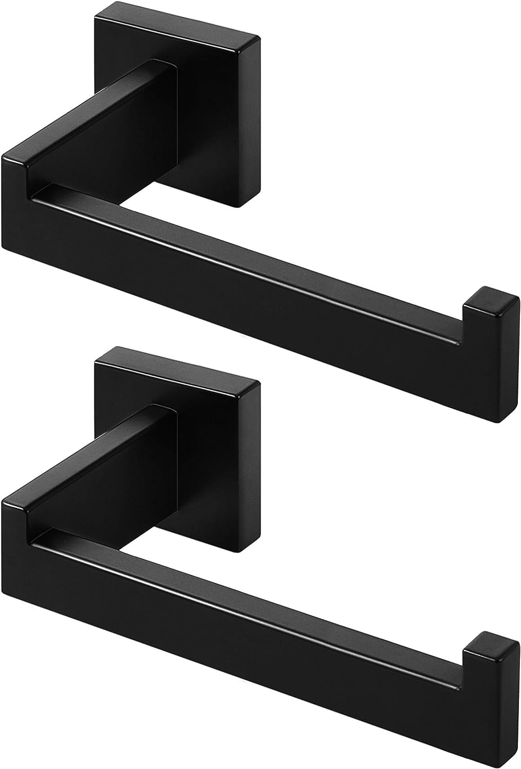 2er Set Toilettenpapierhalter, 2 Schwarz-bohren Erforderlich