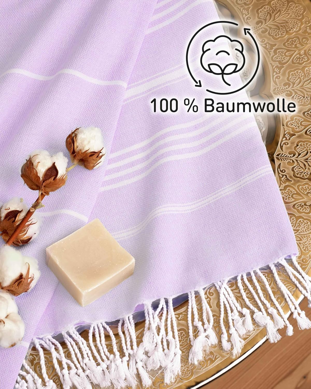 Hamamtuch, 17 Lilac - Sultan 100x200cm