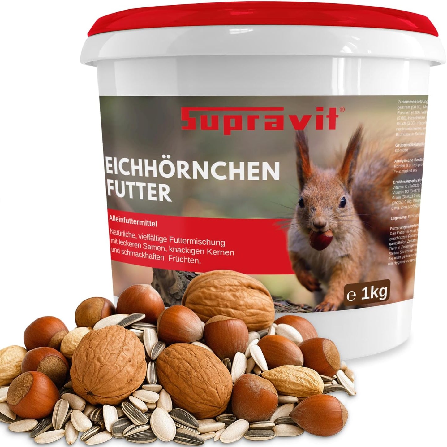 Eichhörnchenfutter mit Nüssen (1kg)