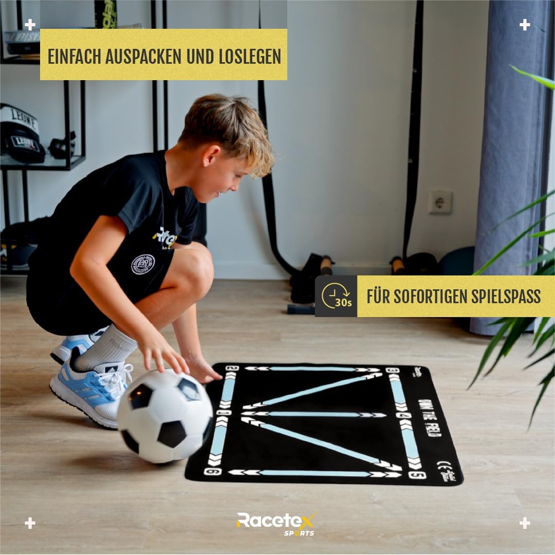 Fussball-Trainingsmatte für Kinder (90x60 cm), Weiß 90x60 (cm)