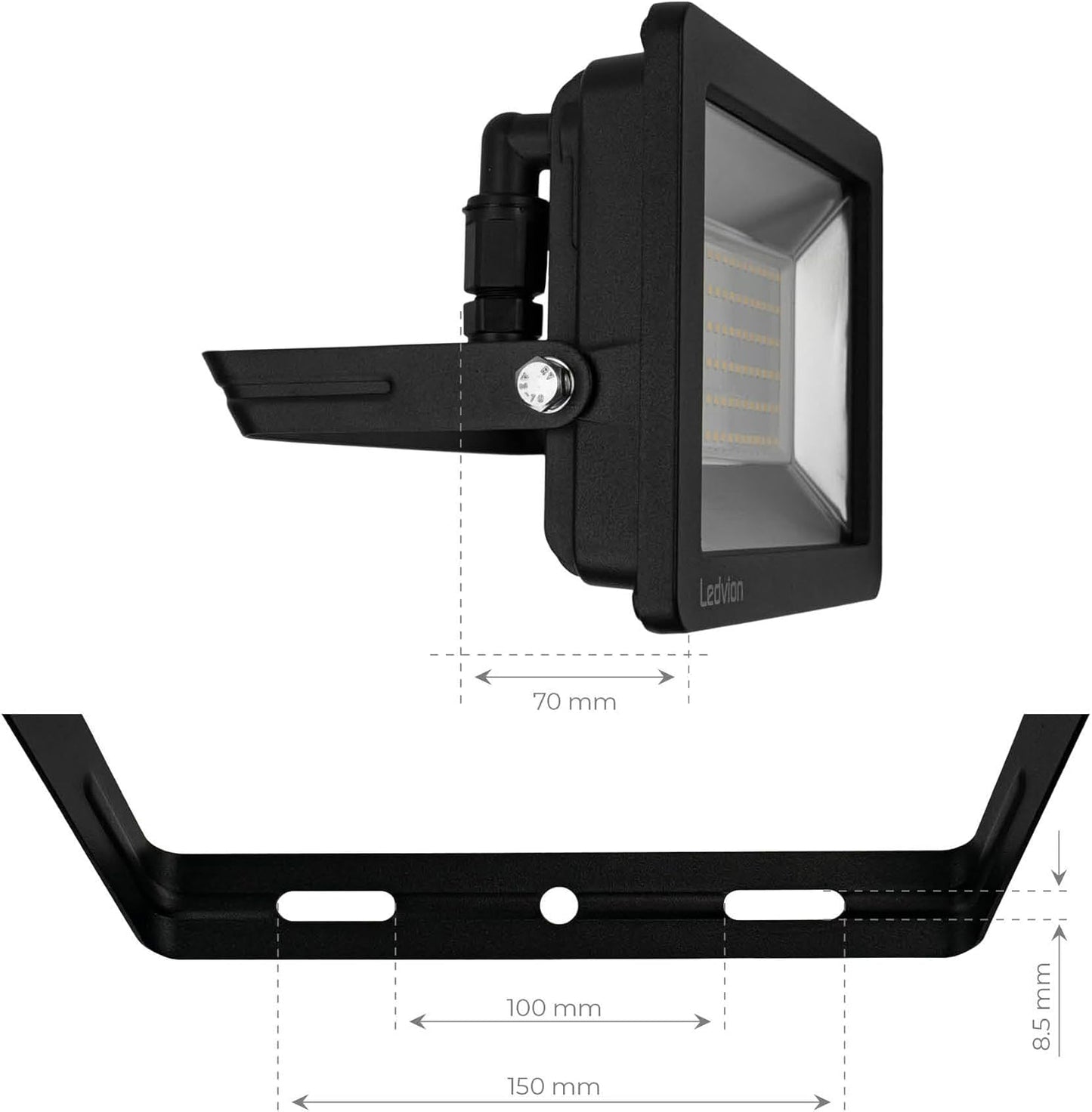 LED Flutlichtstrahler LV50009, 4000k / 100W