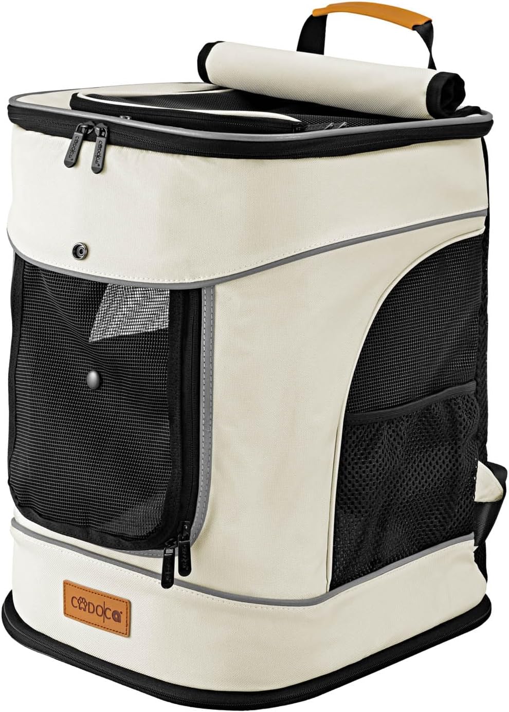 Haustierrucksack, Beige