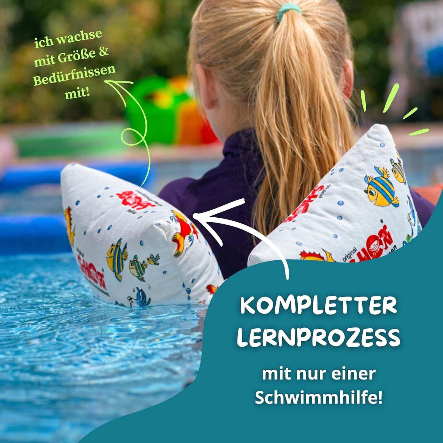 Schwimmkissen mit Schnalle, Schwimmkissen mit Schnalle