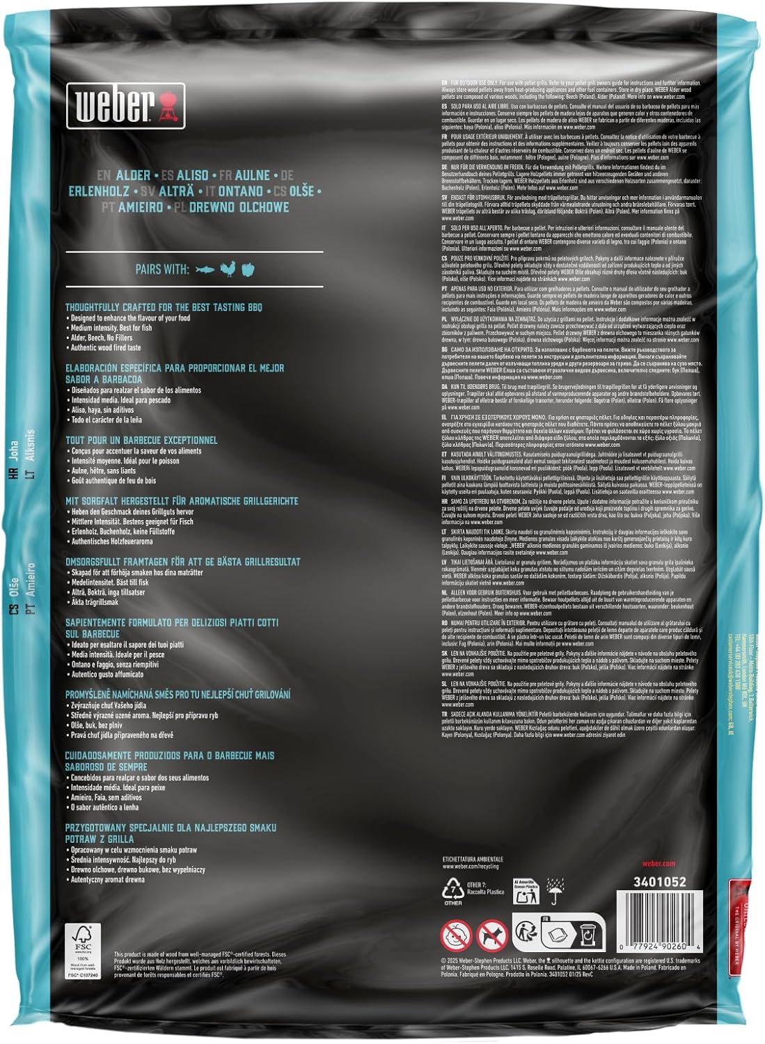 Erlenholz Pellets 8 kg, Erle
