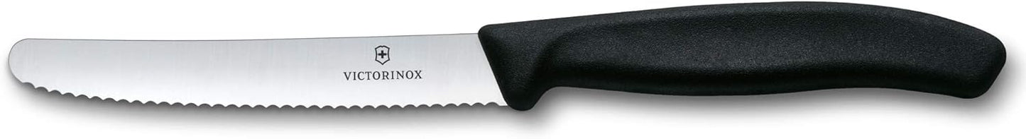 Swiss Classic Frühstücks- und Brötchenmesser-Set, 2-teilig, 6er Set Schwarz 2er Set