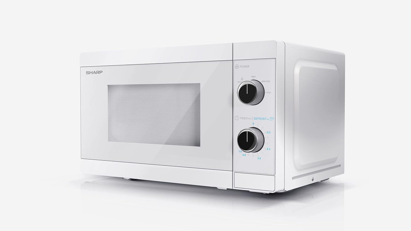 Mikrowelle YC-MS01E-C mit Auftaufunktion, Kristallweiss