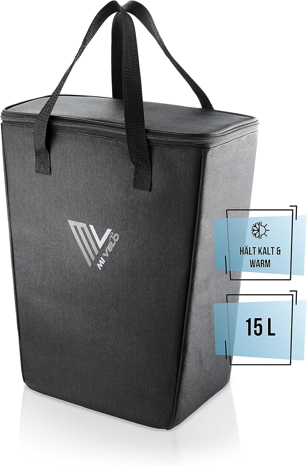 Velokühltasche, Schwarz|15L