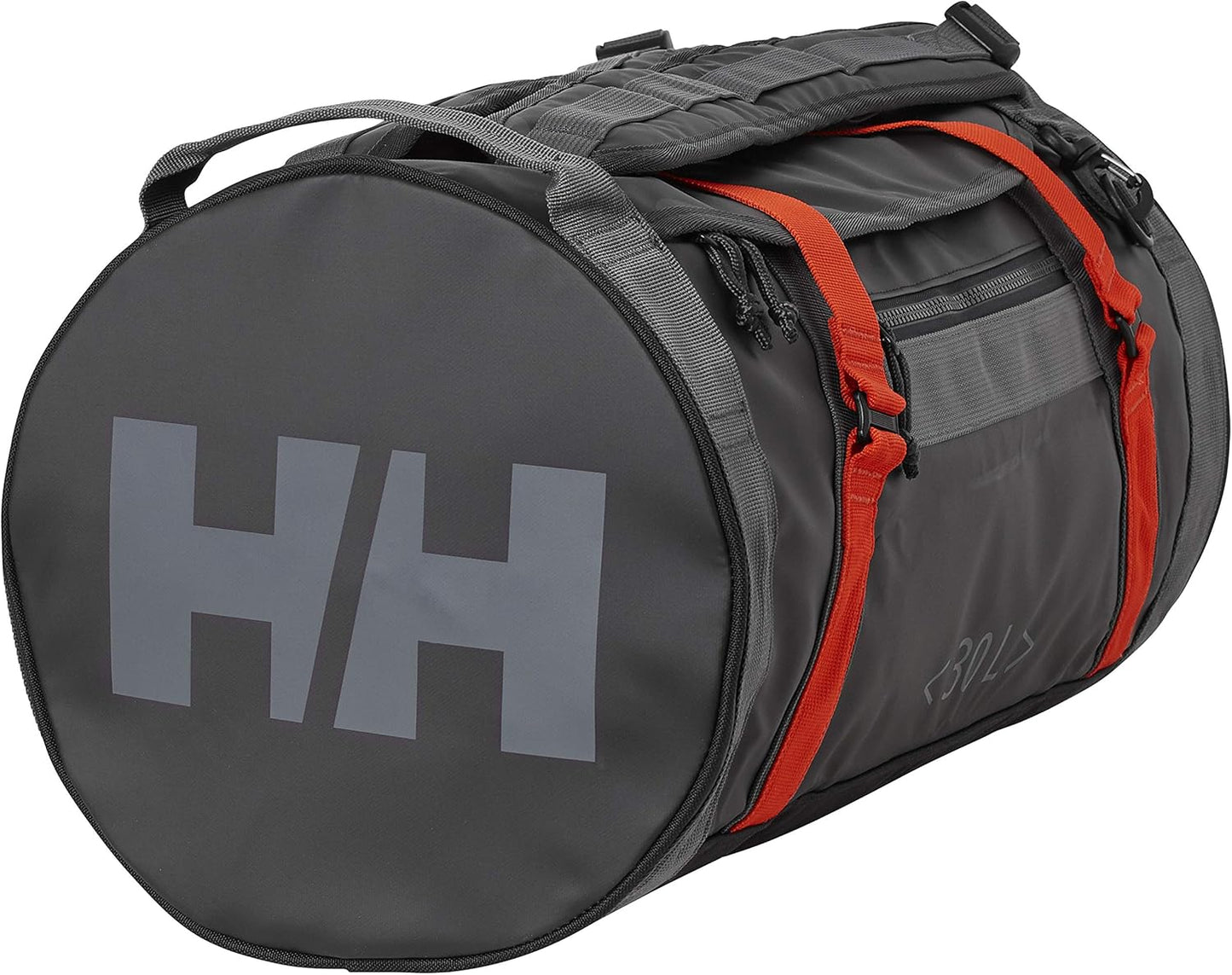 Duffel Bag 2, 30 liter  Schwarz (Ebony) / Rot (Cherry Tomato)