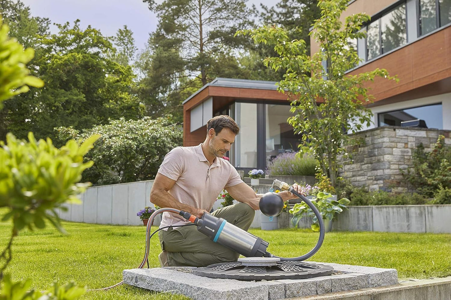 Schwimmende Absaugung, Single, Schwimmkörper mit Saugfilter