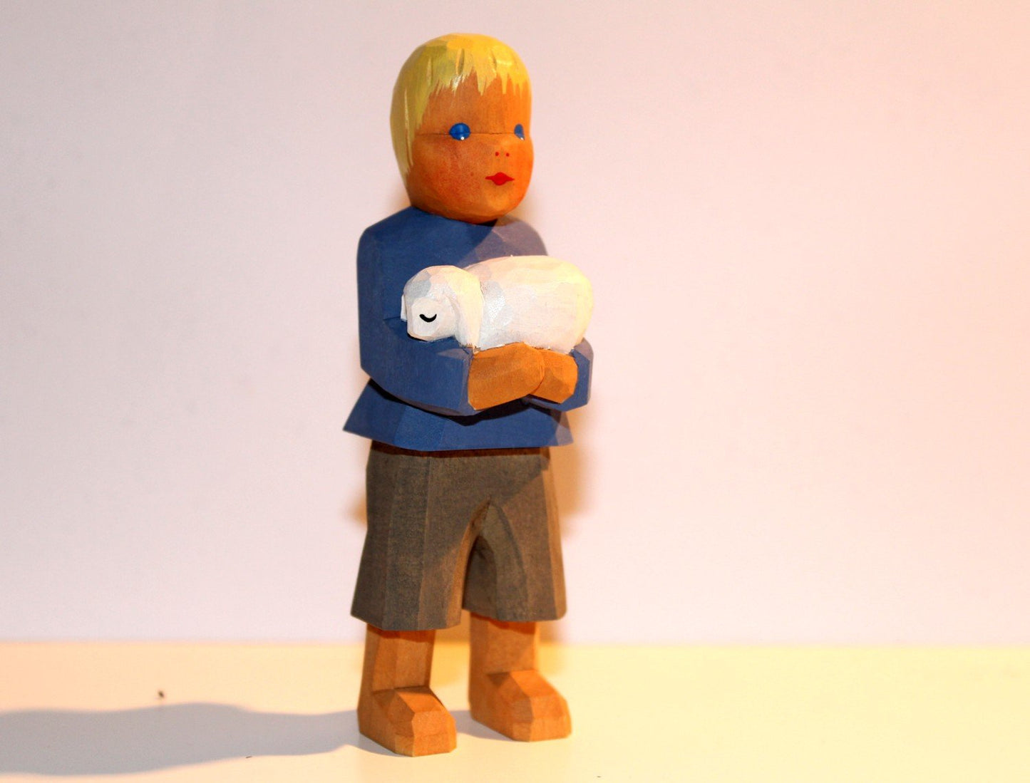 Krippenfigur eines Hirten 1114
