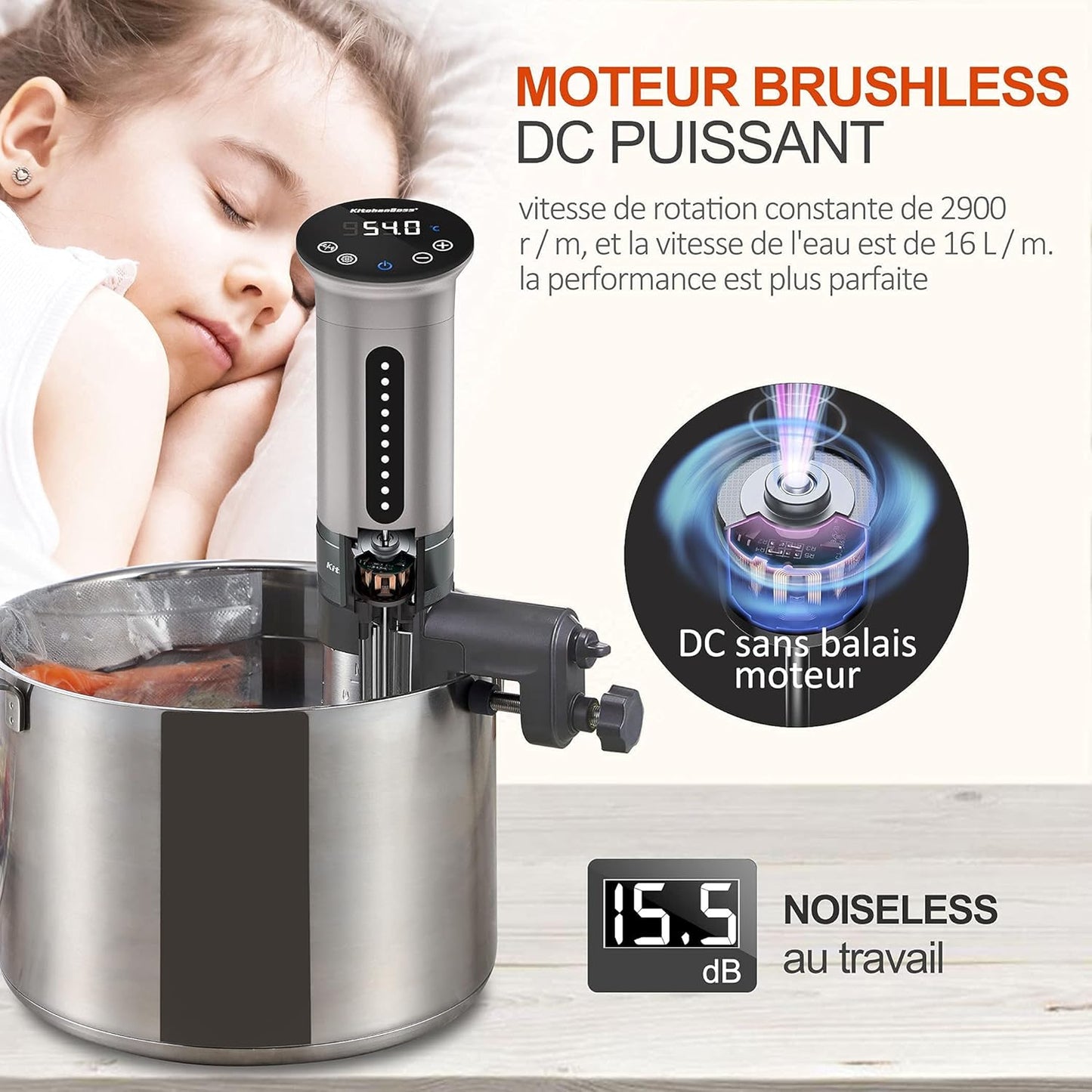 Sous Vide Garer G310, Silber