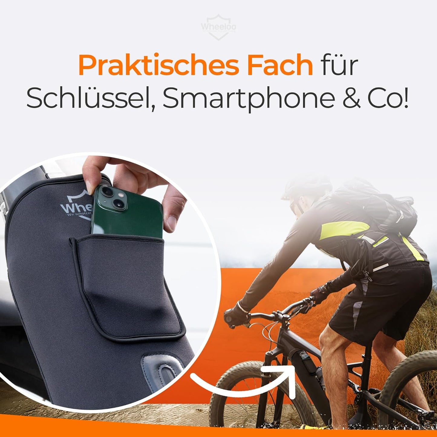 E-Bike Akku Schutzhülle, Standard with Bottle Holder Opening