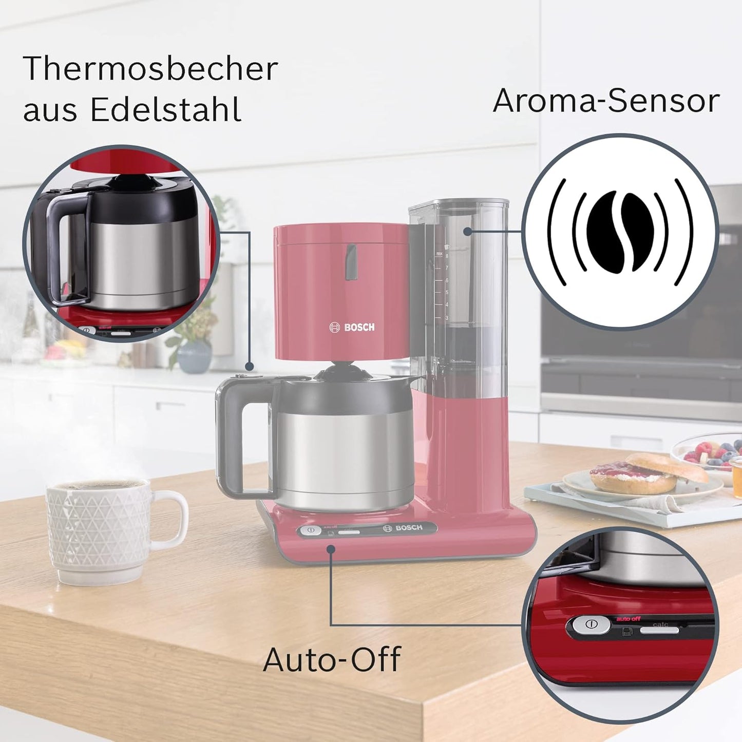 Filterkaffeemaschine Styline mit Thermokanne