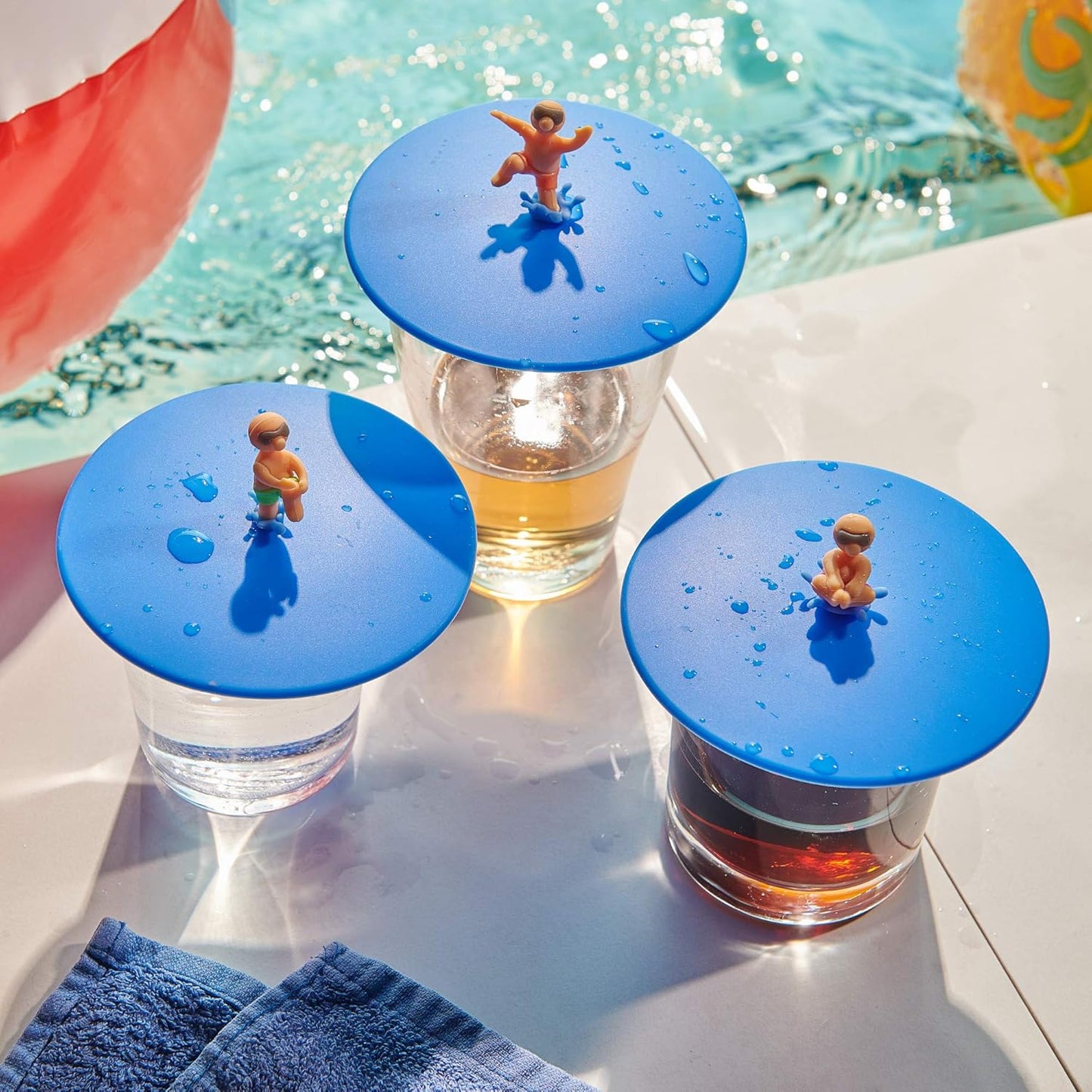 3-teiliges Glasabdeckungen-Set, Splash