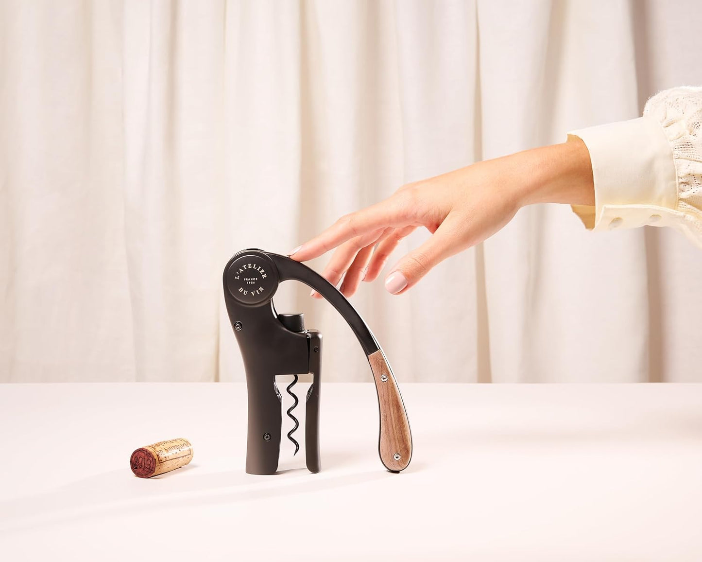 Hebelkorkenzieher, Oeno Motion Wood & Black