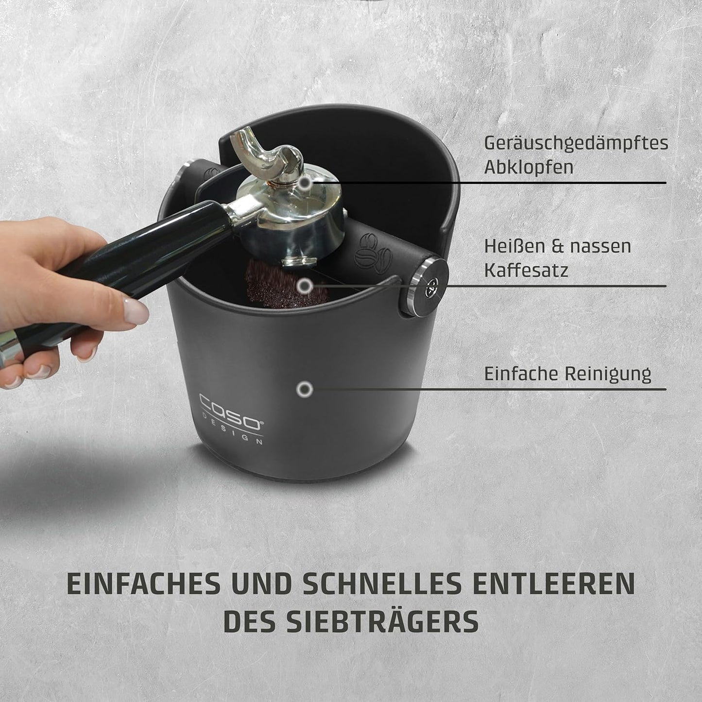 CoffeeCollect Abschlagbehälter für Siebträgermaschinen, Medium / normal