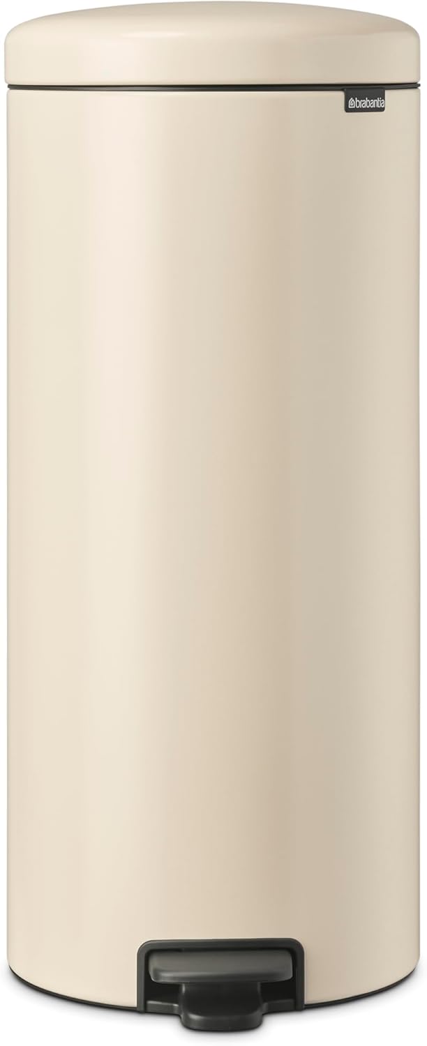 Treteimer mit sanft schliessendem Deckel, 30 Liter Soft Beige