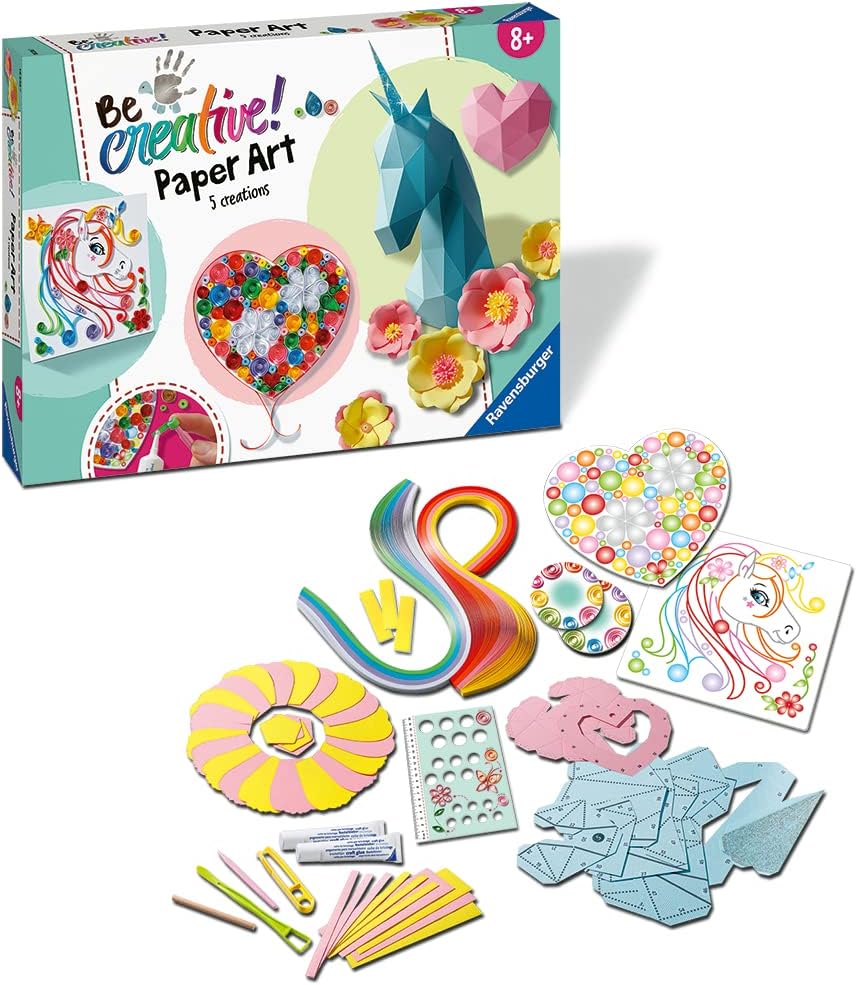 Paper Art Flower & Unicorn