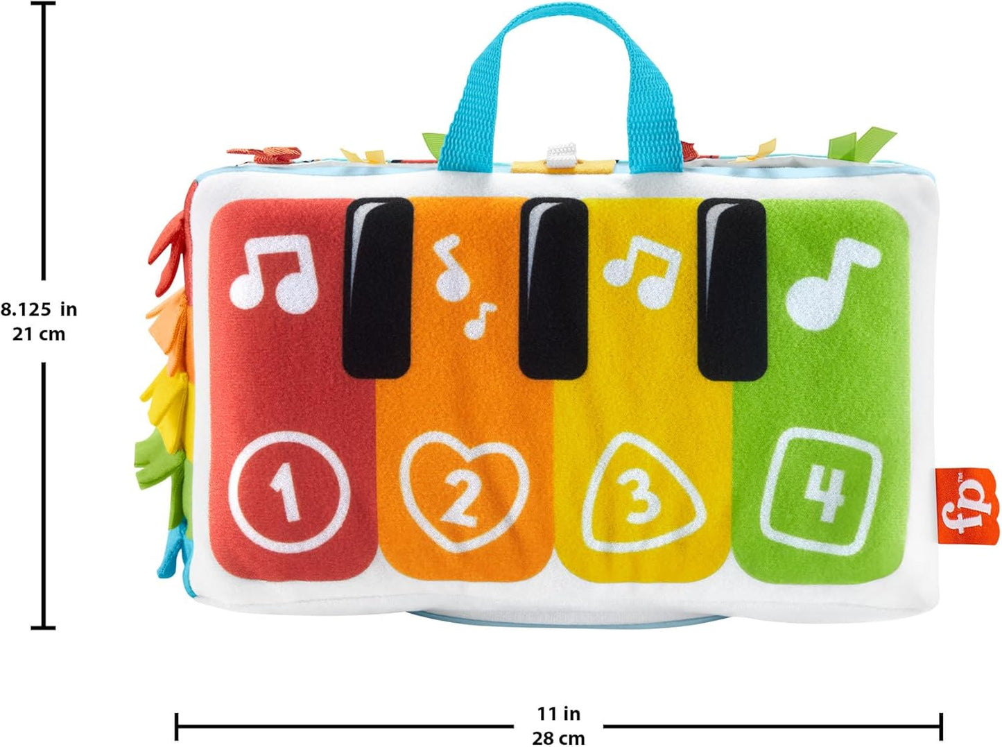 Kick & Play Soft Piano Kissen für Babys ab Geburt, Piano