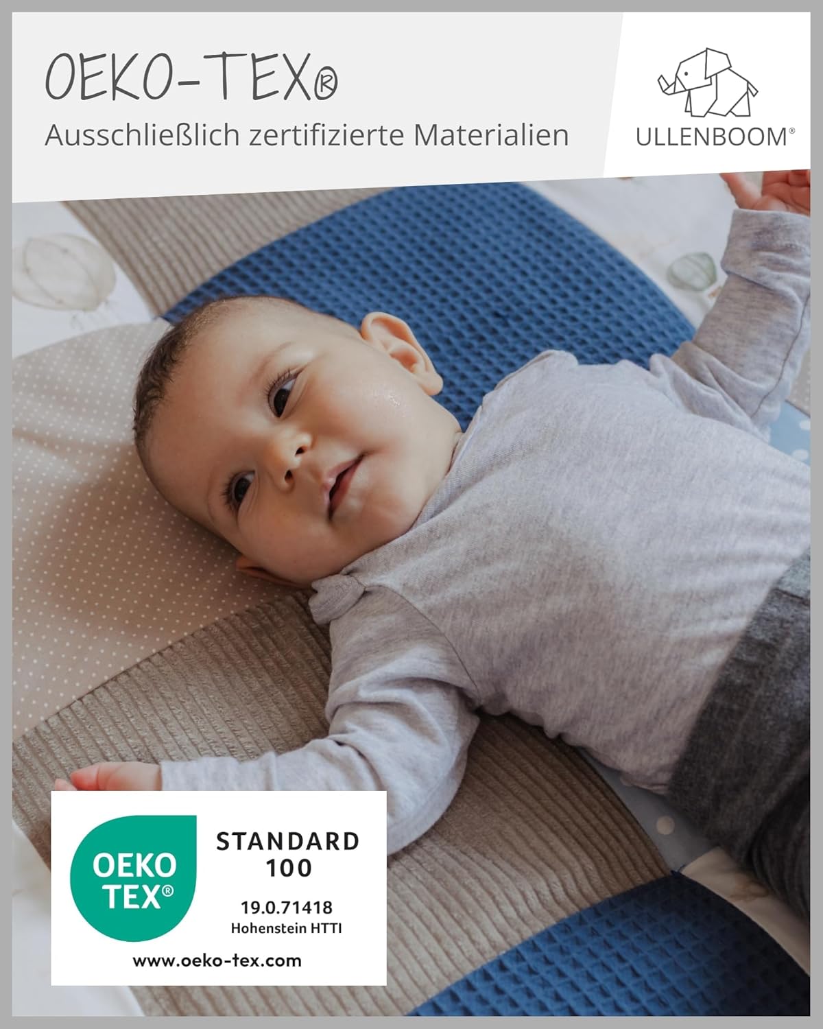 Krabbeldecke für Babys, Ballontraum 100 x 100 cm