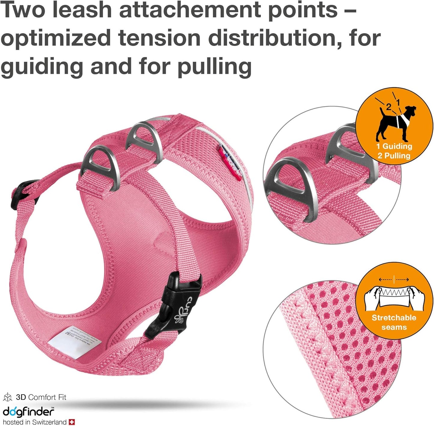 Hundegeschirr, XS rosa