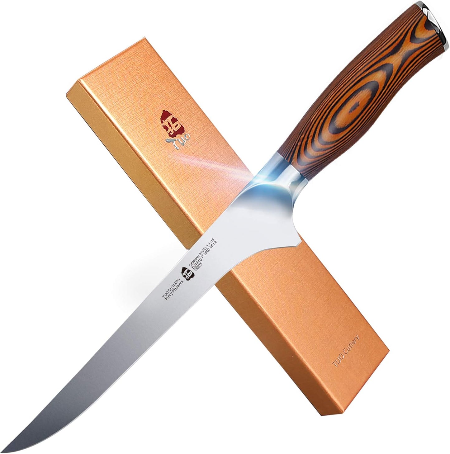 Ergonomisches Ausbeinmesser - Fiery Phoenix, Ausbeinmesser 18cm