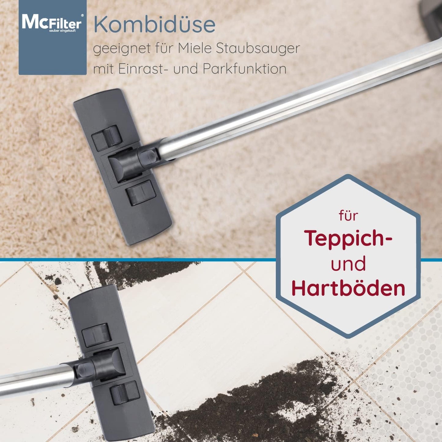 Bodendüse für Miele CX1 Staubsauger Serie, 2: Bodendüse / 4: Baureihe CX1 (beutellos)