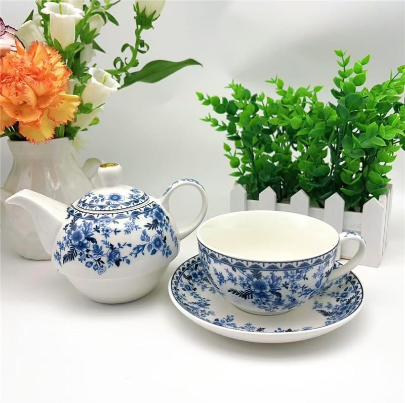 Teeservice für eine Person, Blue And White