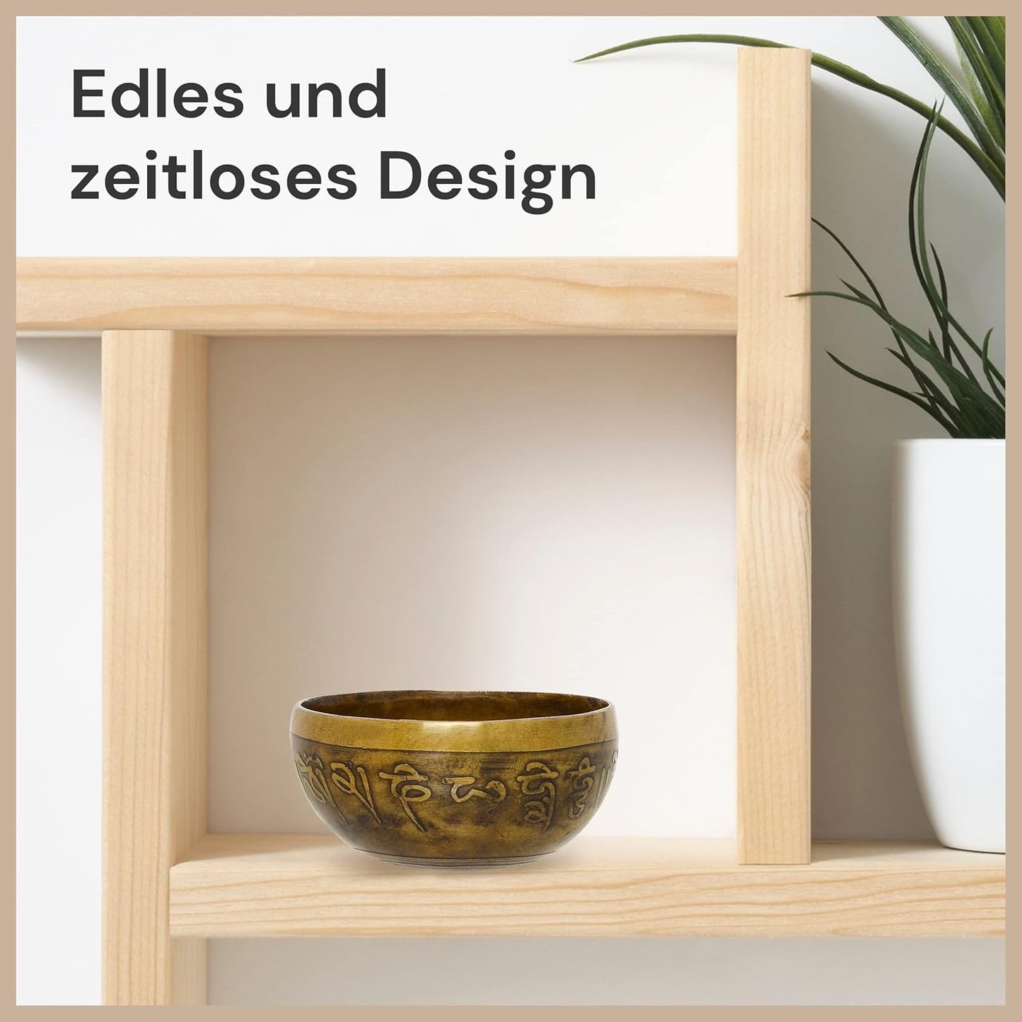Klangschale für Meditation und Entspannung, 10 cm Antique