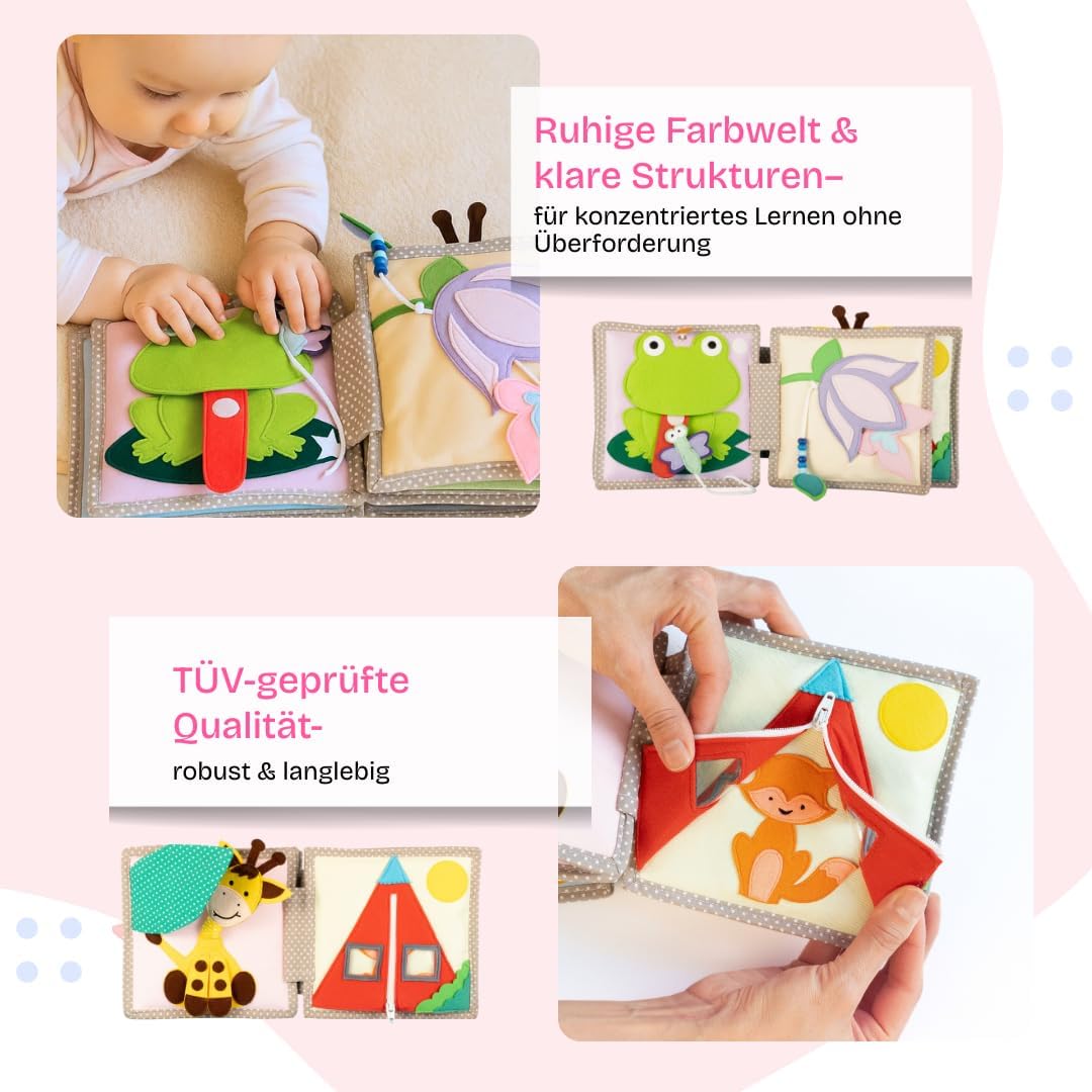 Mini Quiet Book Montessori Spielzeug