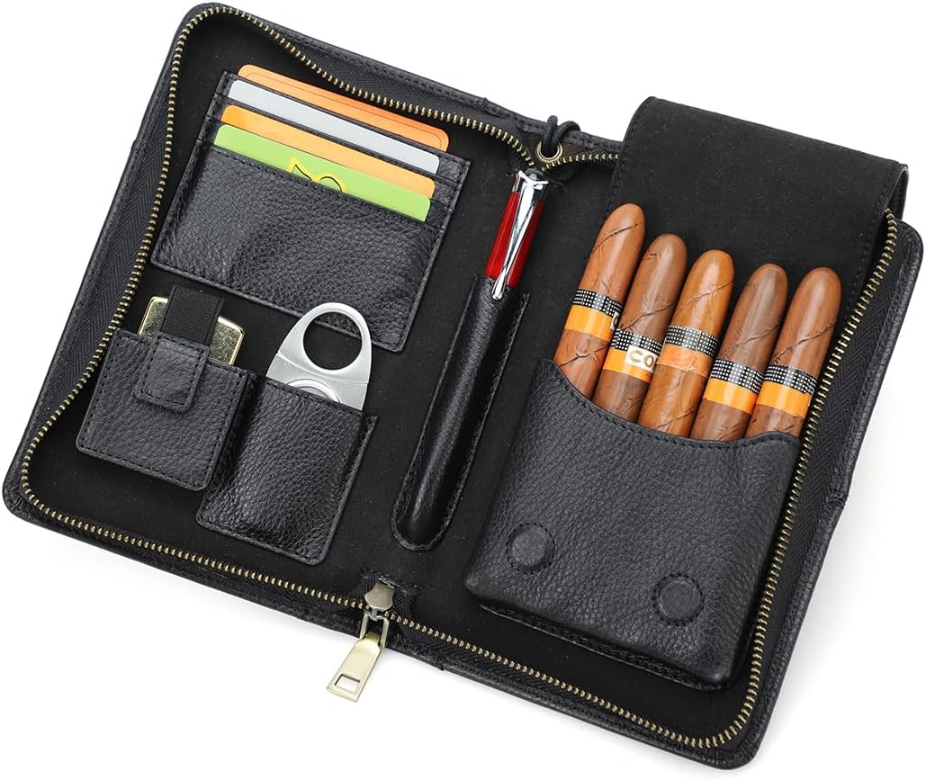 Reise Humidor, Schwarz-5009