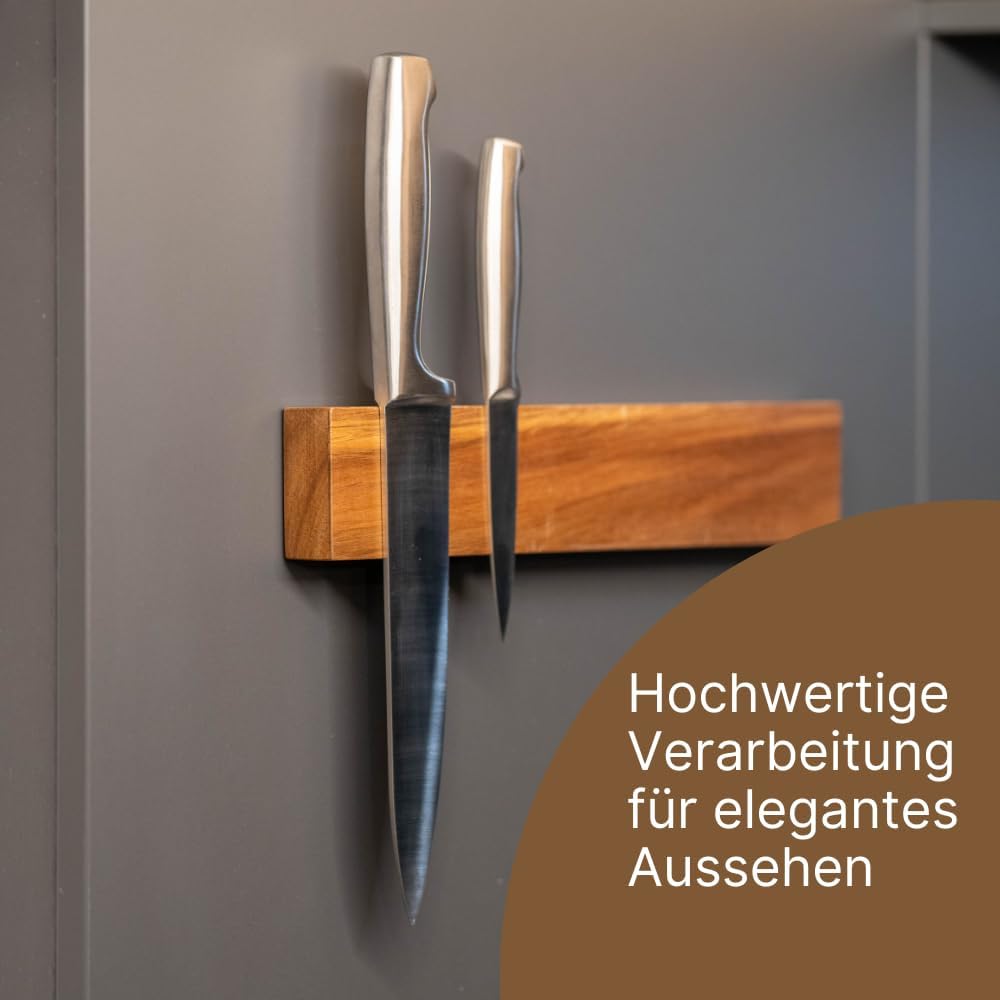 Magnetische Messerleiste, Akazienholz