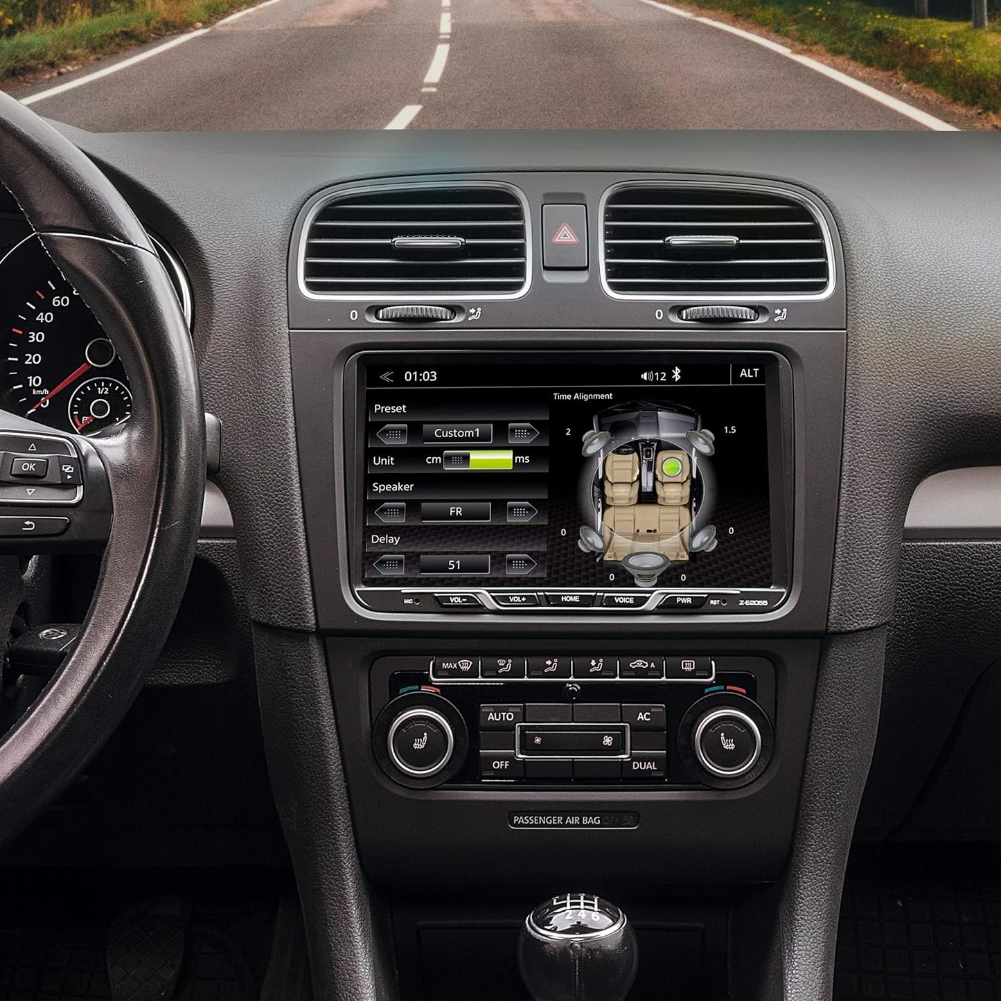 Z-E2055 Autoradio mit 9" Touchscreen für VW/Seat/Skoda