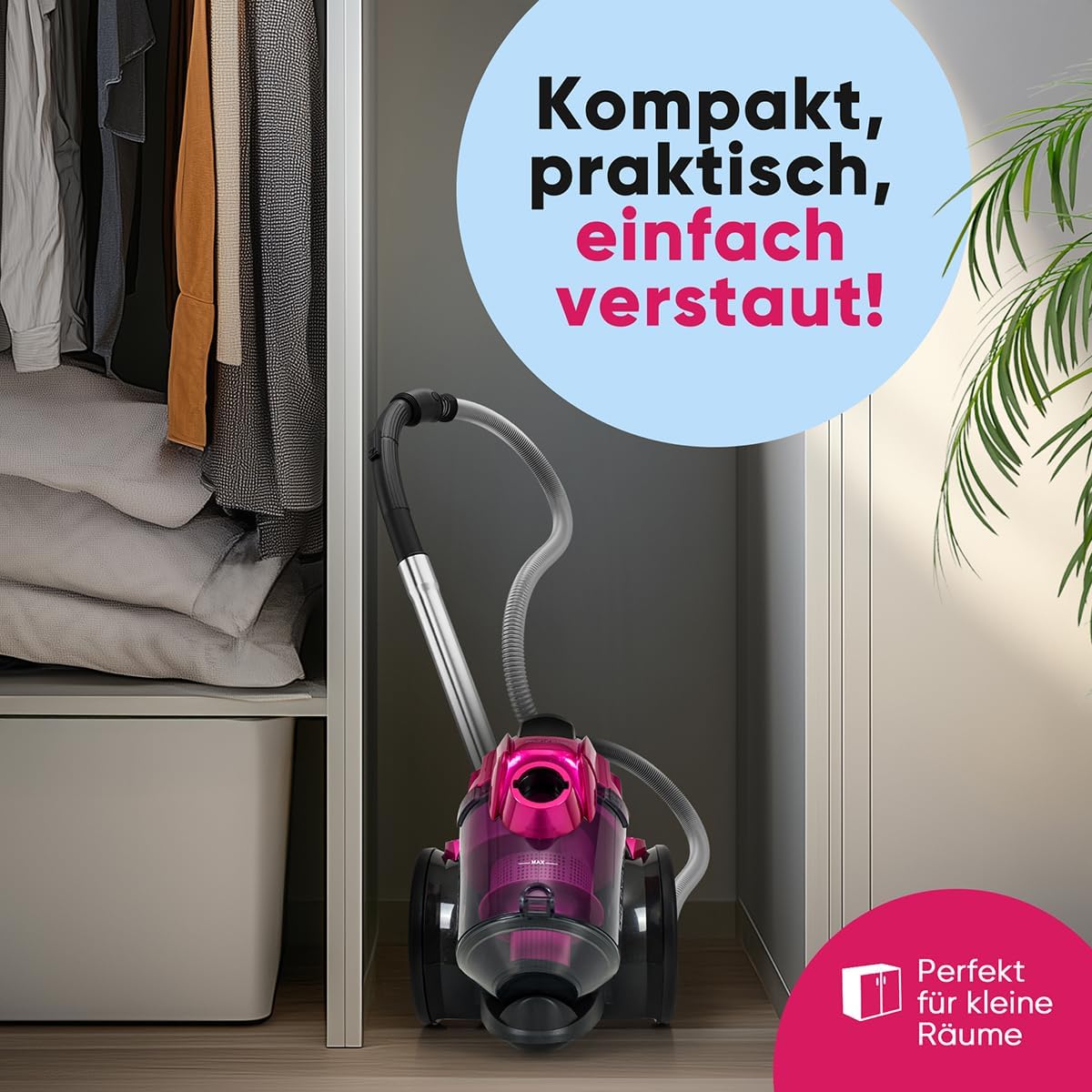 PC-BS3134 Bodenstaubsauger ohne Beutel