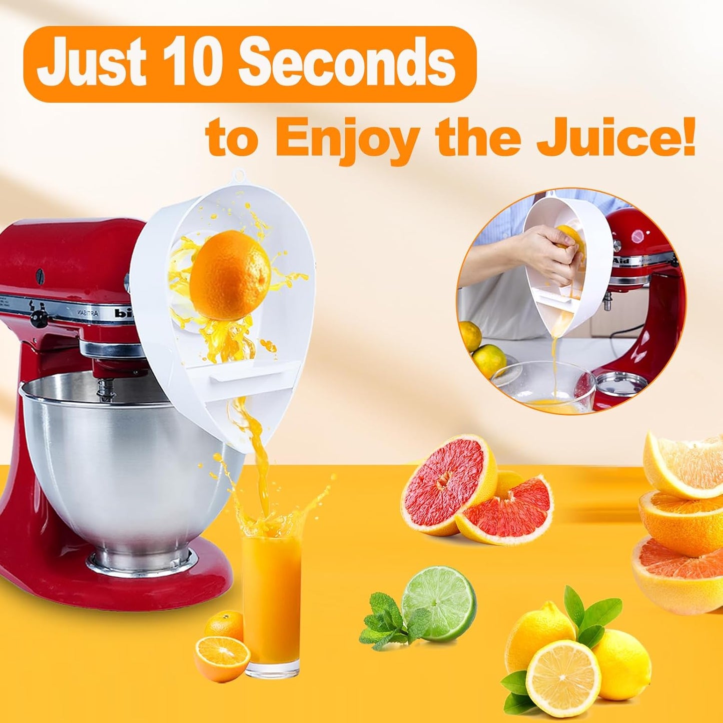 Entsafteraufsatz für Standmixer (Zitrusfrüchte)