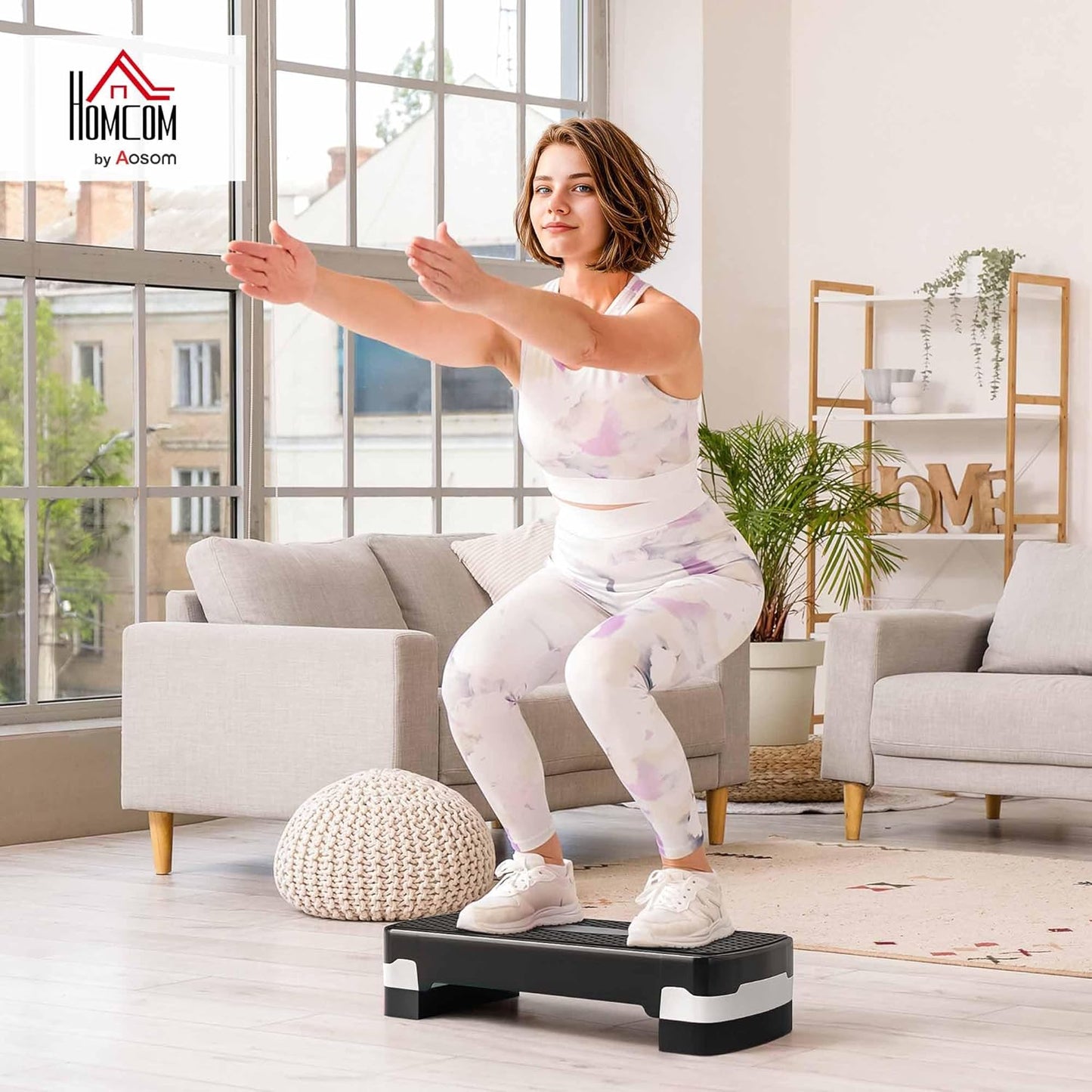 Aerobic Fitness Stepper, Schwarz