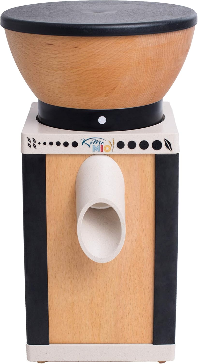 Getreidemühle mit Bio-Buchweizen, 2.5 kg, KoMoMio Schwarz + 2,5 kg Bio Buchweizen