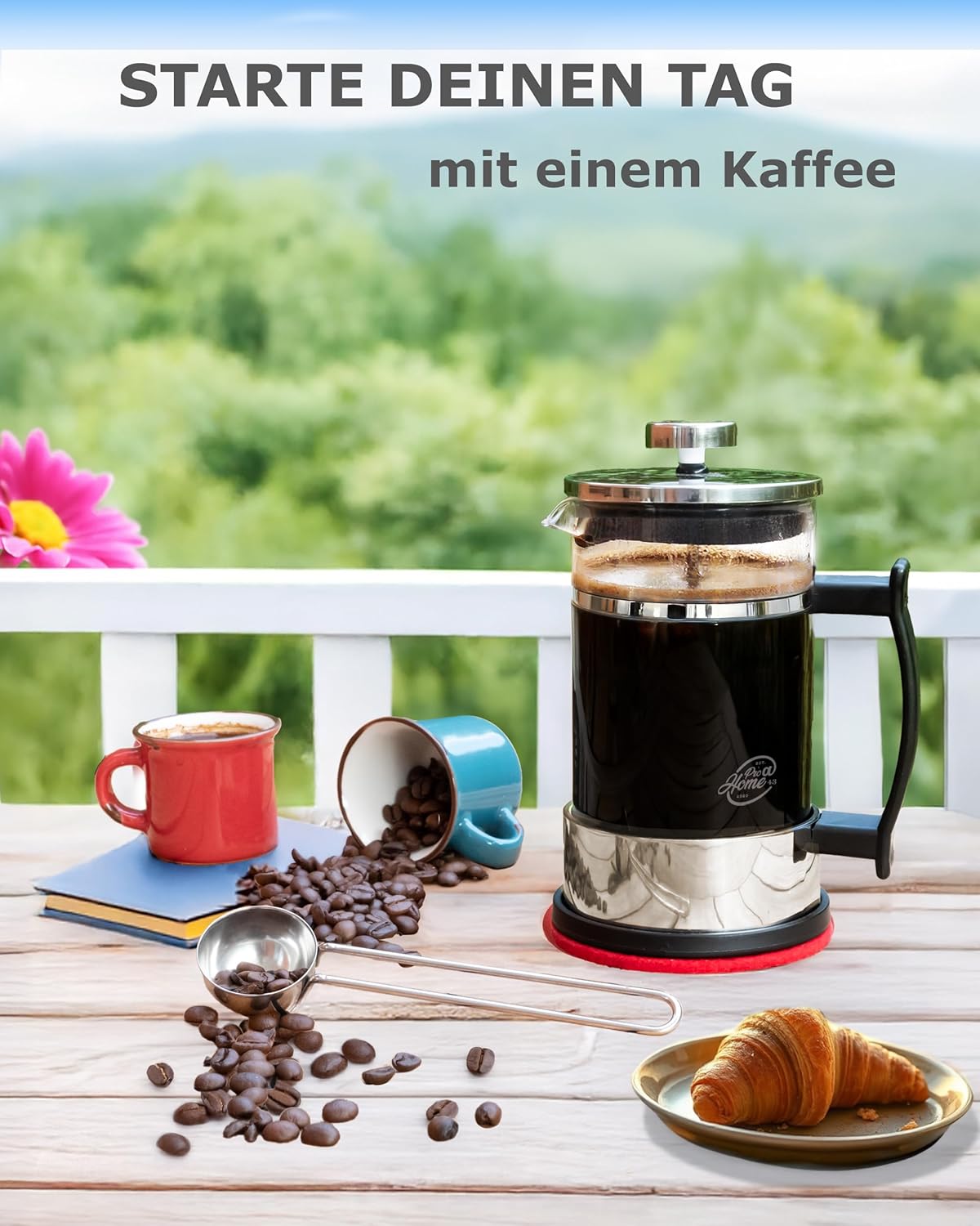 French Press Kaffeebereiter, 0,6L