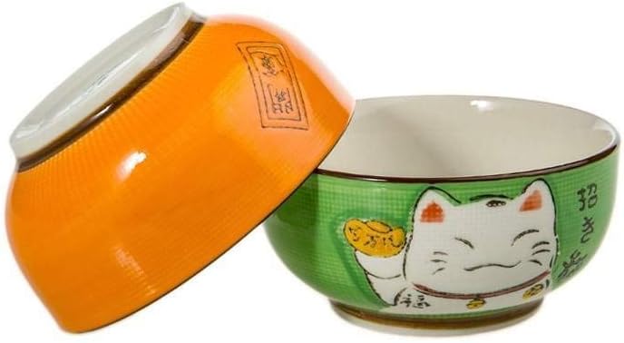 12-teiliges Schalen-Set mit Stäbchen & Löffel, Farben